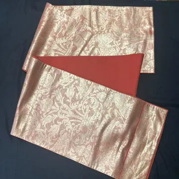 금실 들어간 핑크 후쿠로 오비