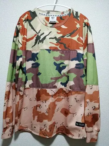 hype. 카모 패턴 맨투맨 M 사이즈