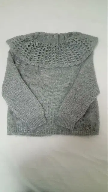 fofofofa PETAL mohair mix knit / L.blue