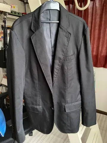 블랙 테일러드 자켓