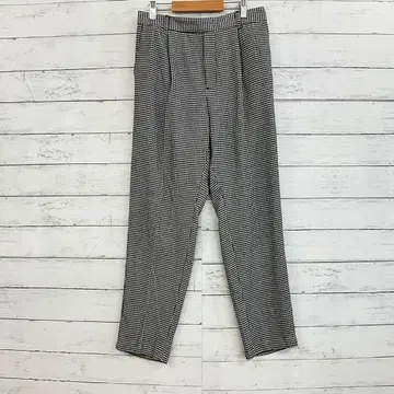 하운드투스 팬츠 여성용 L 모노톤 체형 커버 깔끔한 가을/겨울 오피스