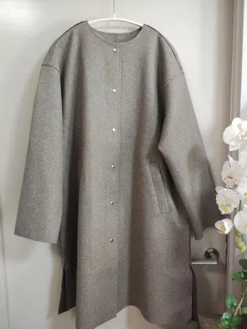 KEYUCA 그레이 롱 코트