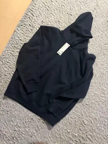 하자품 미사용 UNIQLO 유니클로 네이비 후드티 M 사이즈