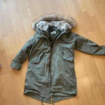 두지엠 클라세 모즈 코트 퀼팅 라이너 포함 36 밀리터리