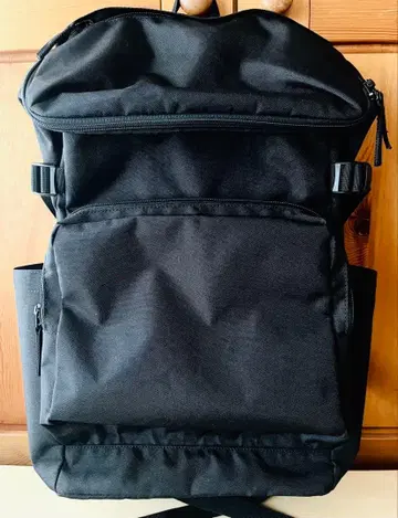 무인양품 럭색 발수 어깨 부담을 줄이는 위에서 여는 블랙