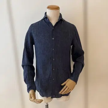 피나모레 / 인디고 셔츠 / 린넨 / S