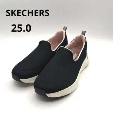 스케쳐스 슬립온 스니커즈 메쉬 25.0cm 블랙 통굽