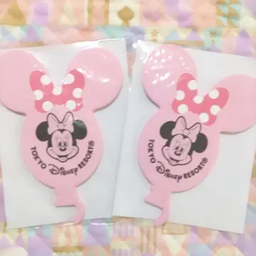 디즈니 수베니어 코스터 미니 벌룬 리본 핑크 [3]