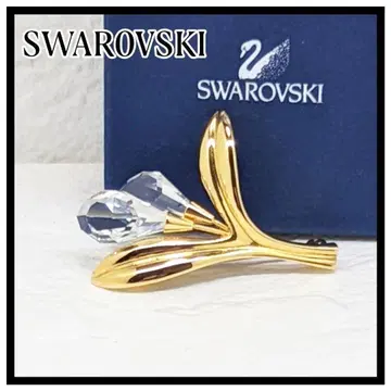 SWAROVSKI 스와로브스키 인기 브로치 꽃 골드 클리어