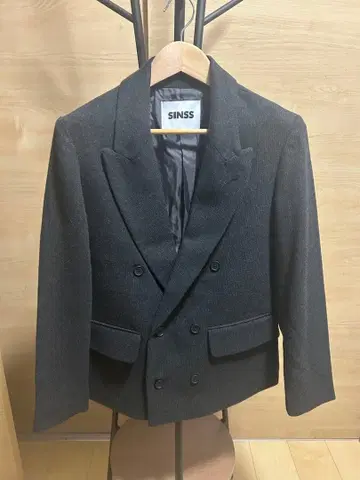 트위드 더블 테일러드 재킷 셋업