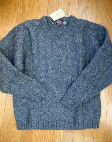 ANCESTRESS NORTH SEA 남성용 울 니트 LL 그레이