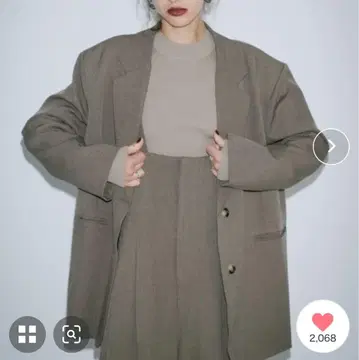 HANNE 싱글 브레스 테일러드 자켓 베이지 S 사이즈