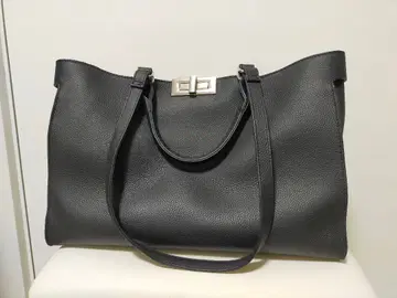 천연 가죽 숄더 백