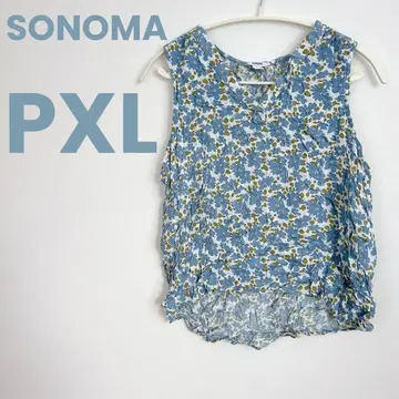 새상품급 SONOMA 꽃무늬 슬리브리스 셔츠 [ PXL ] 여성용 셔츠