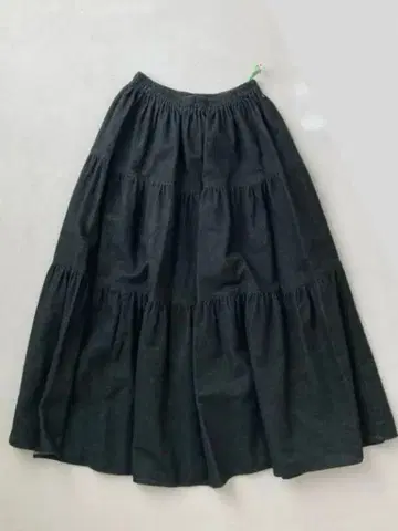 락 마운트 코튼 플란넬 캉캉 스커트 플레어 스커트