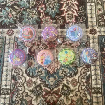 디즈니 자수 캔 배지 7개 세트