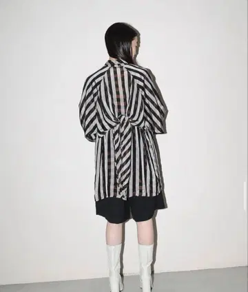 빈티지 스트라이프 셔츠 시어