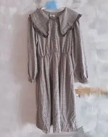 아프레 주르 apres jour 빅 프릴 옷깃 원피스