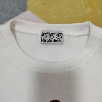 미사용 No panties Beauty 프린트 보아 안감 맨투맨 빅