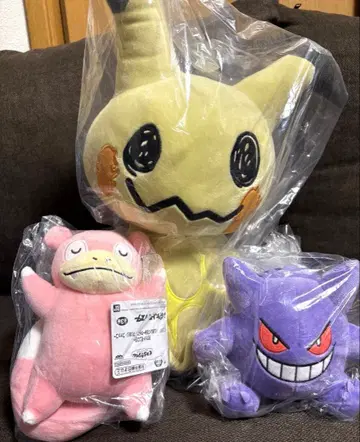 [ 새상품 ] 포켓몬 미미큐 야돈 팬텀 봉제 인형 3개 세트