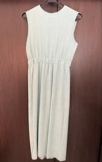 ebure 멜란지 비스 린넨 I 라인 원피스 (라이트 블루/38)