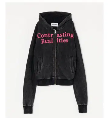 BEADEN Contrasting Realities 후드티 블랙