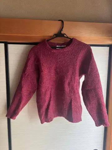 Bartlett Yarns 100% 울 스웨터 S 버건디