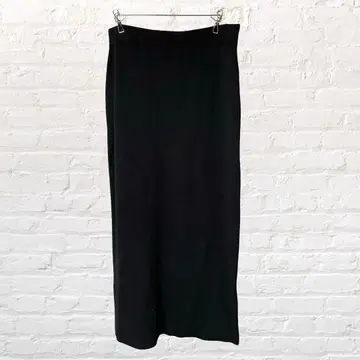 11856 Re:EDIT 리에디트 롱 니트 스커트 슬릿 블랙 XL