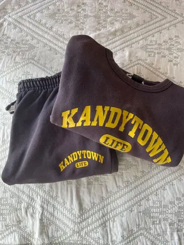 KANDYTOWN 트레이닝복 맨투맨 다크 그레이