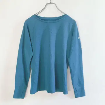 스포츠 웨어 긴팔 티셔츠 상의 블루 선명한 타이트 슬림 봄/가을/겨울