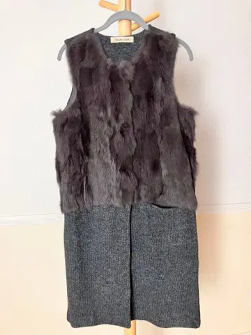 [ 새상품급 ] Titilate Valet 퍼 베스트 그레이