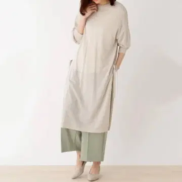 zG55 [ M ] 드레스킵 릴랙스 실루엣 드롭 숄더 미디 기장