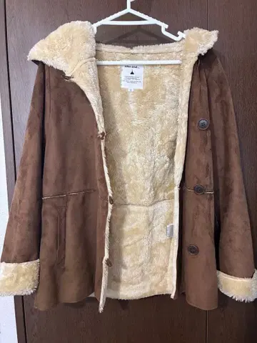 니코앤드 - 인조 모피 무스탕 코트 보아 자켓 스웨이드