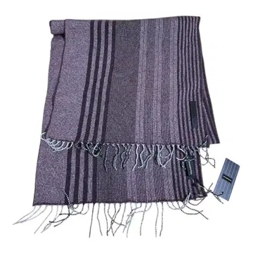 에르메네질도 제냐 캐시미어 머플러 프린지 퍼플