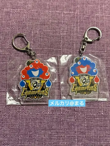 간사이 만박 미야쿠미야쿠 한신 우승 버전 아크릴 키링 2세트