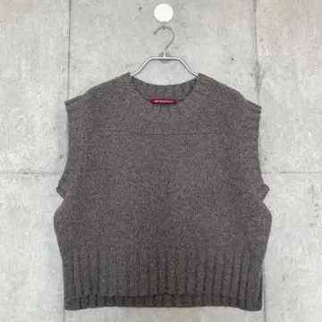 코토니에 프리미엄 라무 크롭 베스트 그레이 XL 단종품