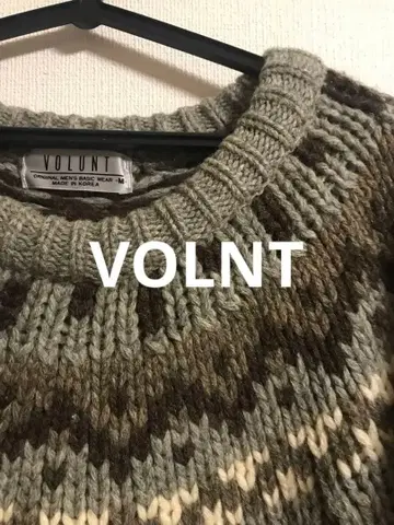 90년대 VOLUNT 노르딕 니트
