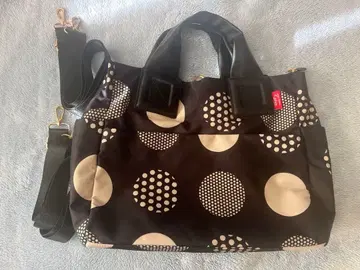 살롱 드 루뱅 토트백 럭색 도트 무늬