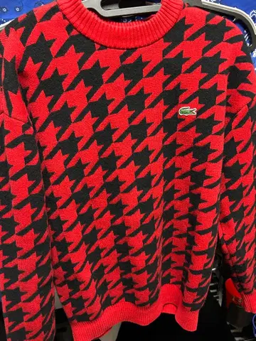 Lacoste 하운드 투스 니트 스웨터