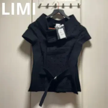 [ 미사용 새상품 ] LIMI feu 디자인 베스트 겉옷 블랙 S