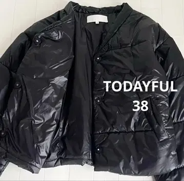 TODAYFUL 크롭 다운 숏 다운 자켓 38 블랙