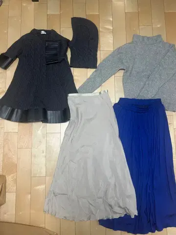 PHILOSOPHY 다크 그레이 니트 스웨터 외 4장 세트