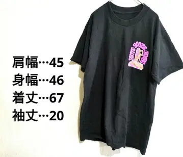 비치 파티 그래픽 T셔츠 블랙