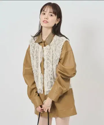 멀티웨이 레이스 레이어드 자켓