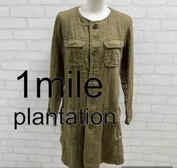 새상품급 1mile plantation 올리브 그린 셔츠 원피스