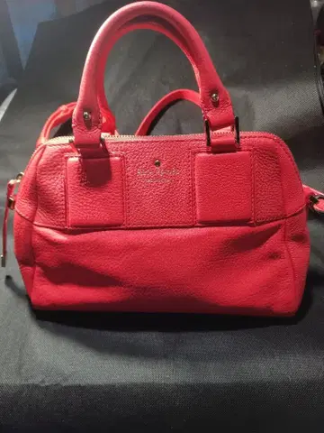 케이트 스페이드 천연 가죽 빨간색 숄더백