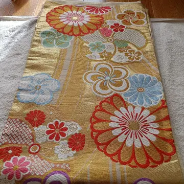 화려한 꽃무늬 후쿠로 오비