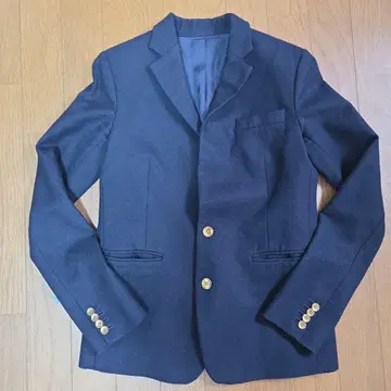 스터닝 루어 울 100% 네이비 재킷 골드 버튼 일본제