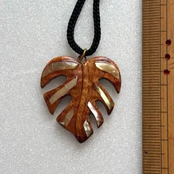 미사용 코어 우드 목걸이 하와이안 주얼리 익명 배송