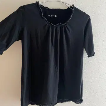 LEPSIM 블랙 반팔 T셔츠 M